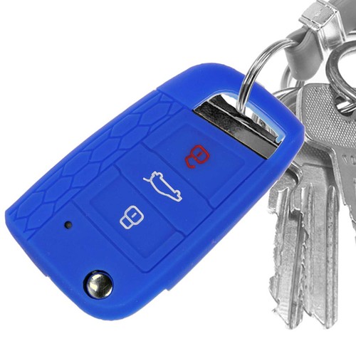 Car key cover blue for - vw, polo