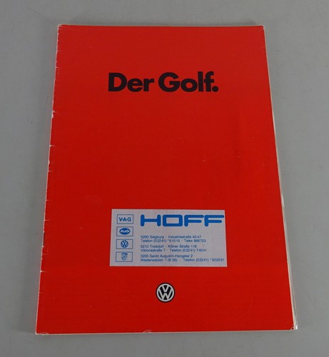 Brochure golf 2 - vw, ii/2
