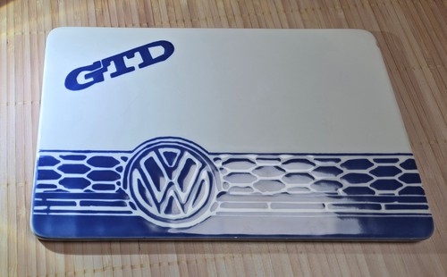 Rare porcelain fan breakfast - rare!,